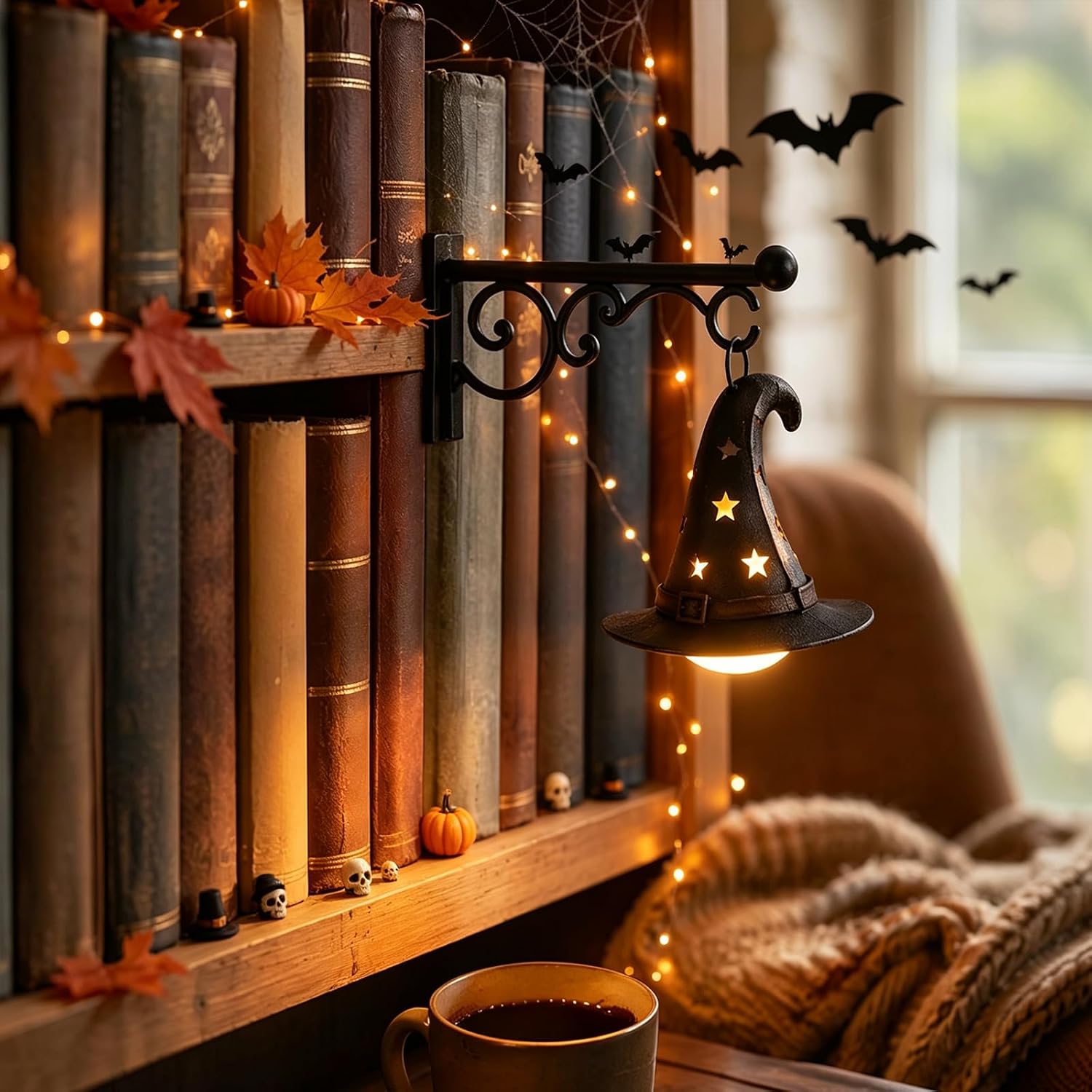 Bookshelf - مصباح رف الكتب، فانوس المكتبة، إضاءة