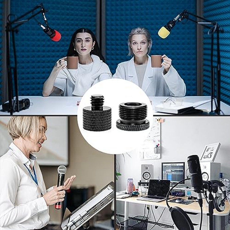 Monitor Stand - 8 قطعة حامل ميكروفون محولات 3/8