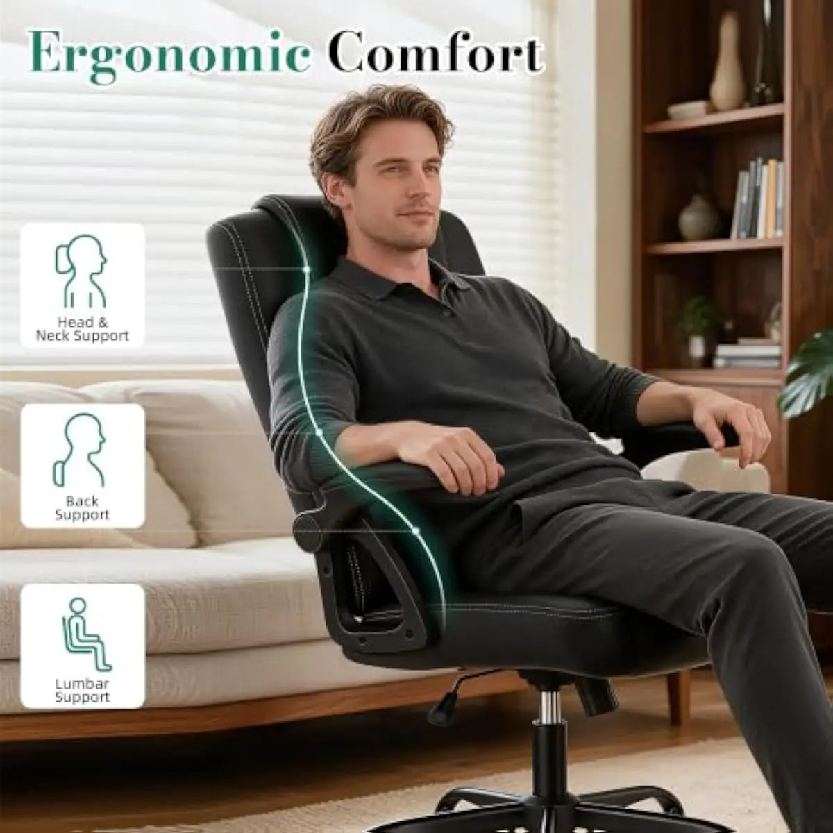 كرسي مكتب مريح بتصميم مريح للظ - مراجعة Office Chair وسعره