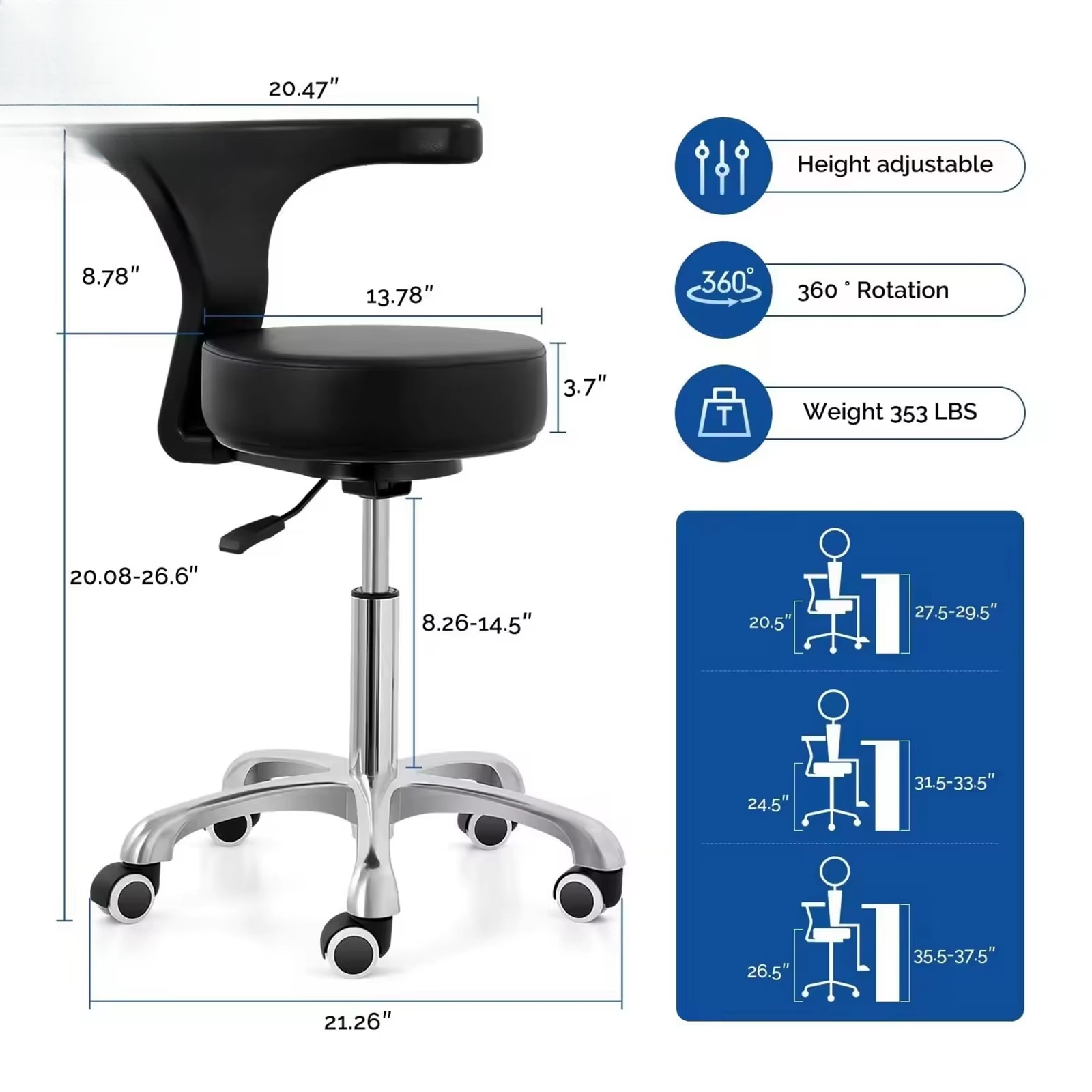 كرسي رفع طبي تجاري بسيط من الش - مراجعة Office Stool وسعره