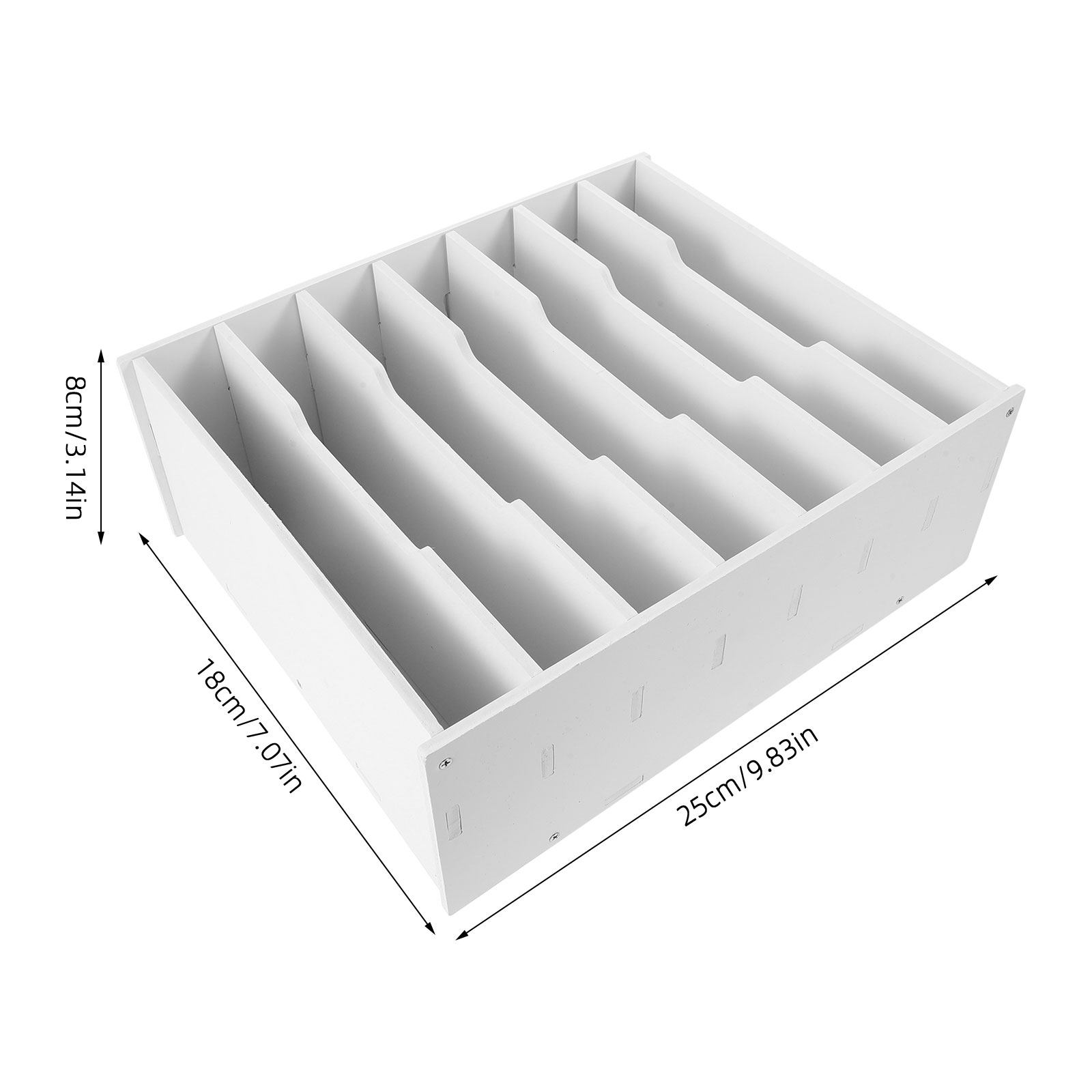 صندوق تخزين نقود خشبي مع فواصل - مراجعة Desk Organizer وسعره