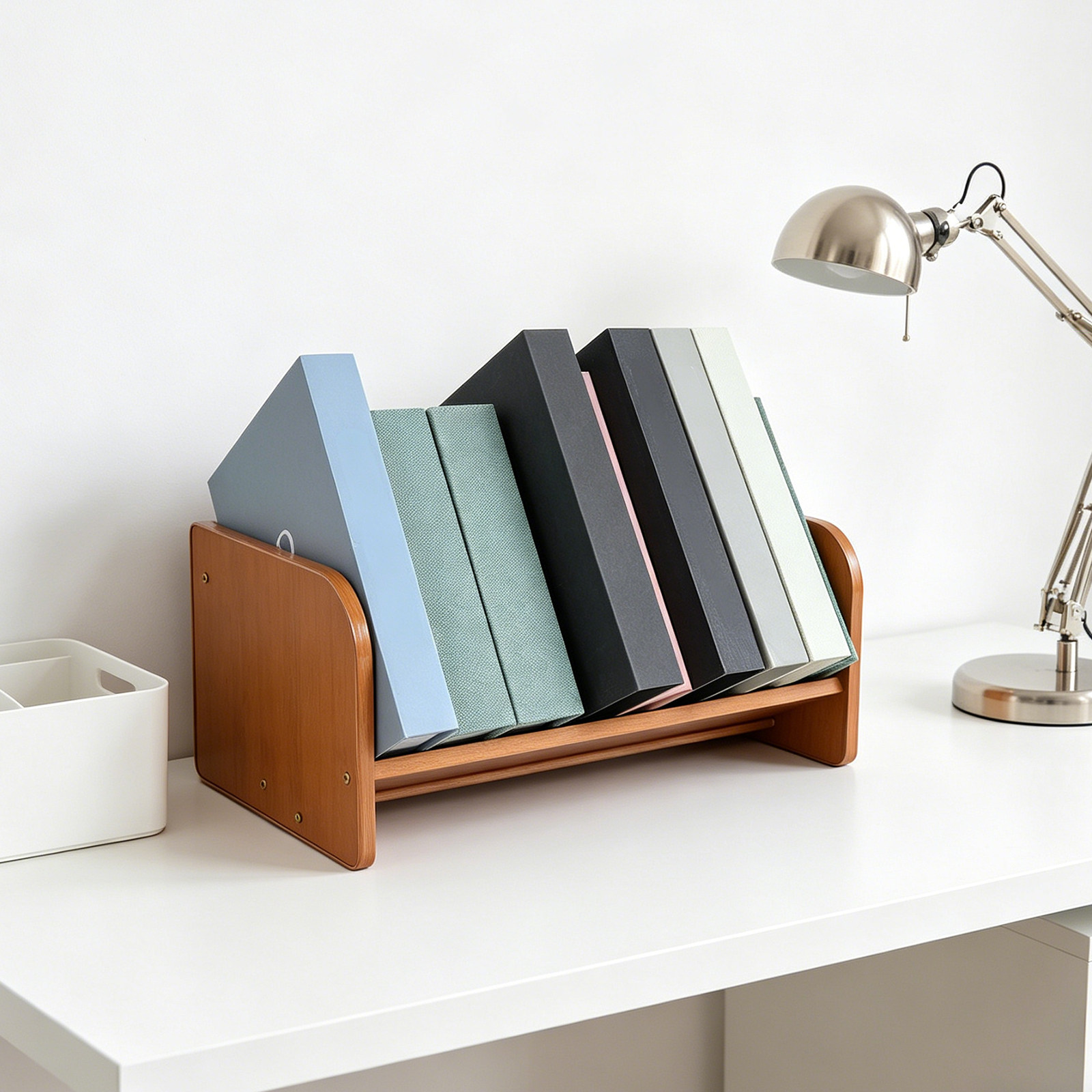 حامل أسطوانات الفينيل المصنوع  - مراجعة Desk Organizer وسعره