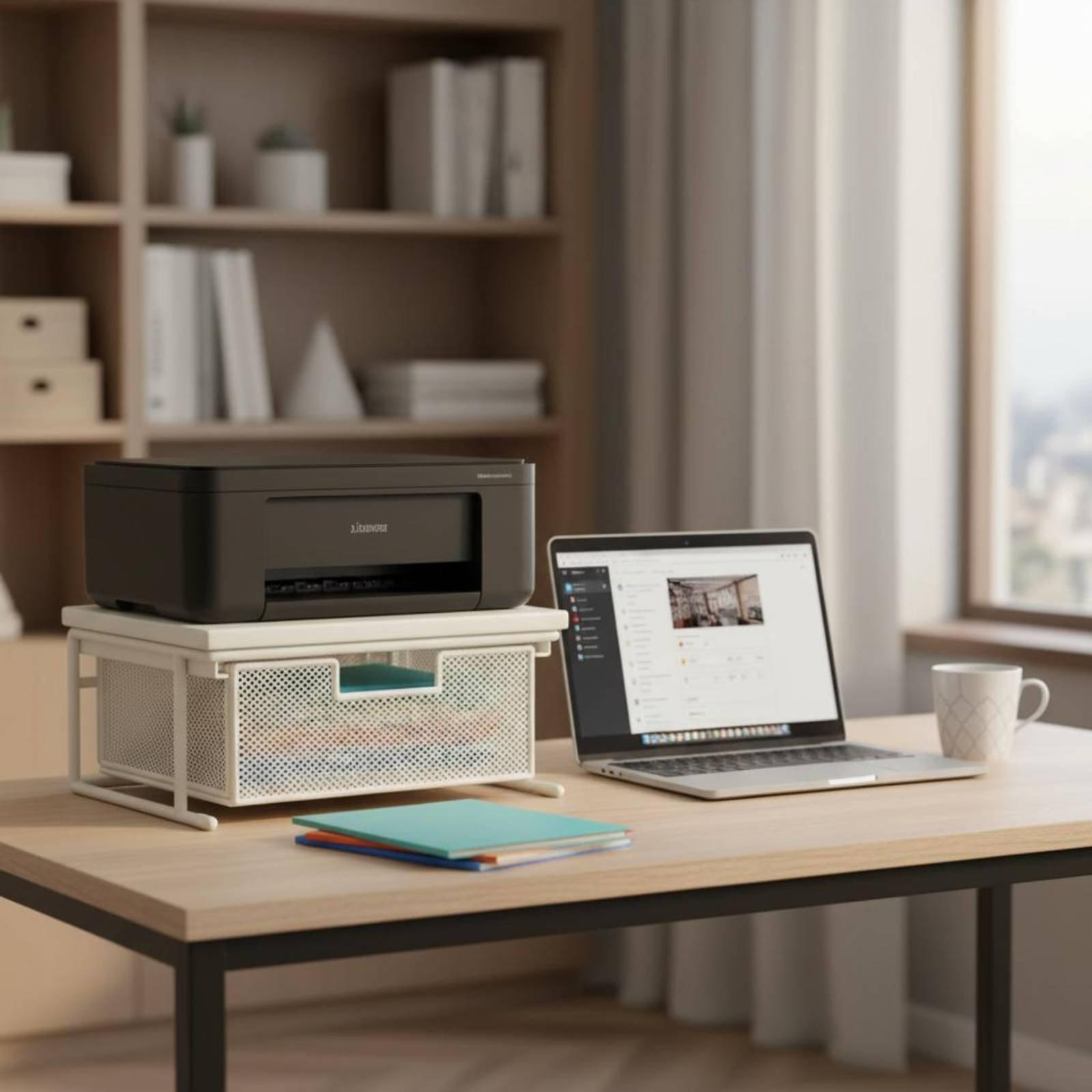 حامل طابعة مع درج تخزين لتوفير - مراجعة Printer Stand وسعره